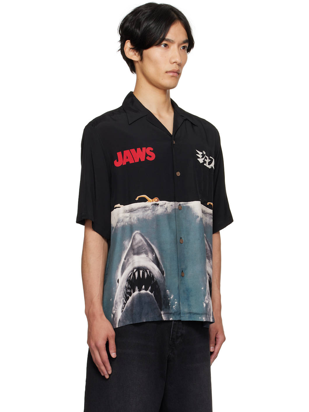 Black 'Jaws' S/S Shirt - 2