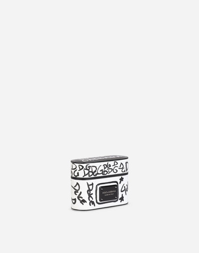 Dolce & Gabbana Graffiti-print calfskin airpods pro case outlook