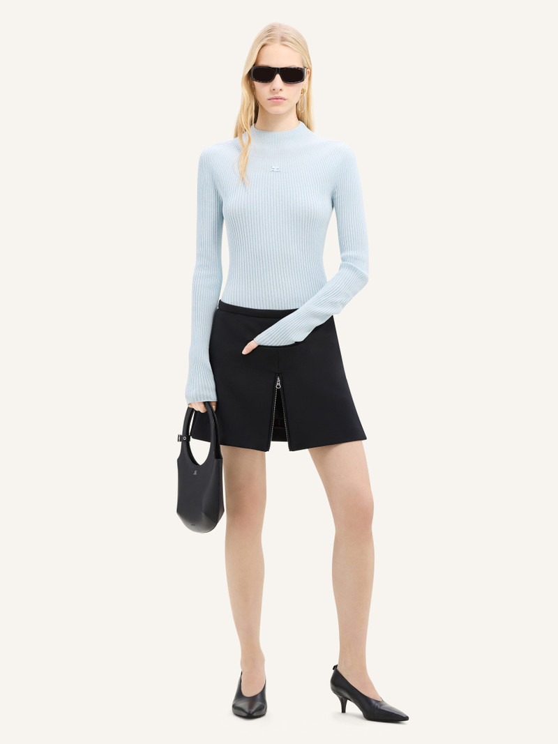 courrèges SOLAR LIGHT RIB MOCKNECK SWEATER outlook