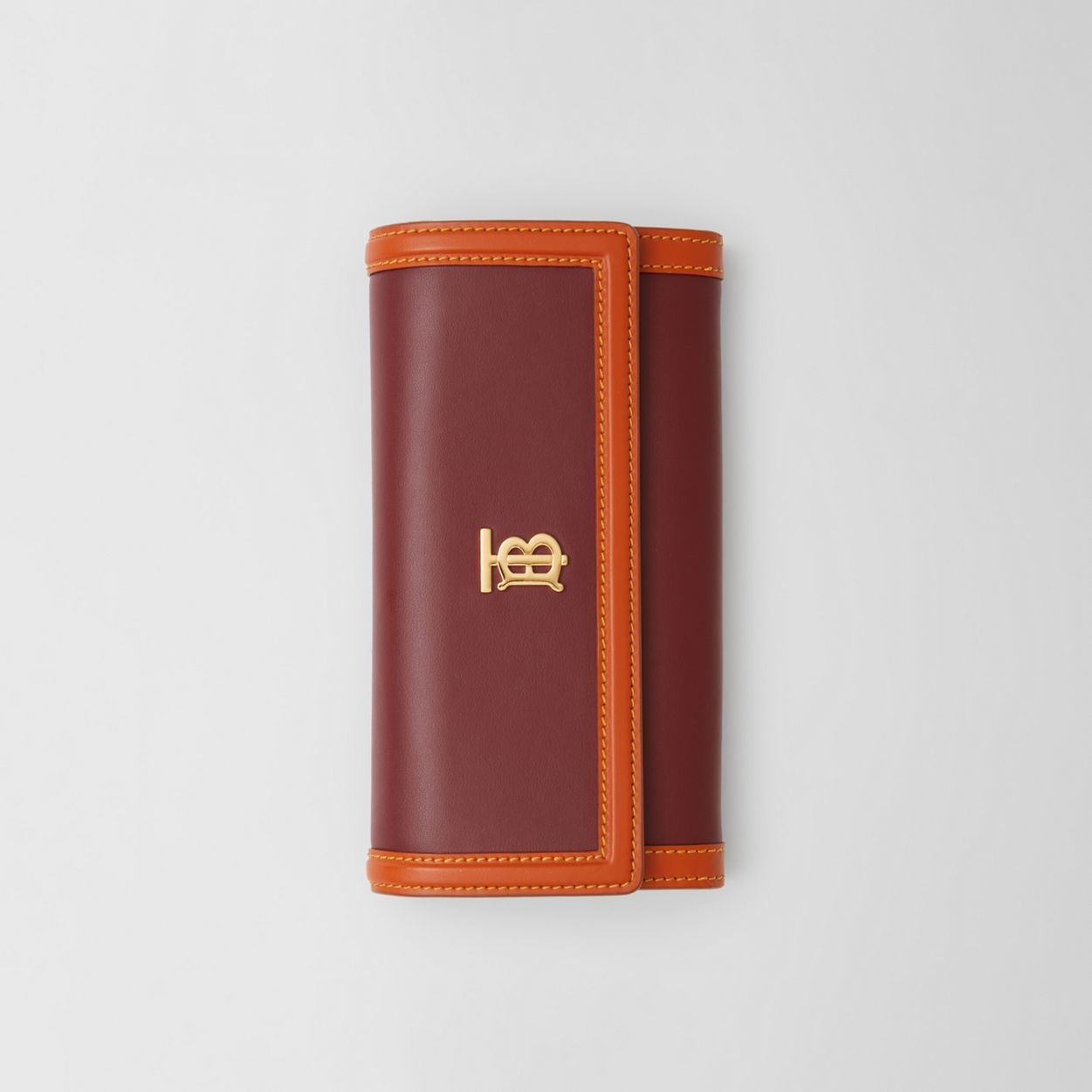 Monogram Motif Two-tone Leather Continental Wallet - 3