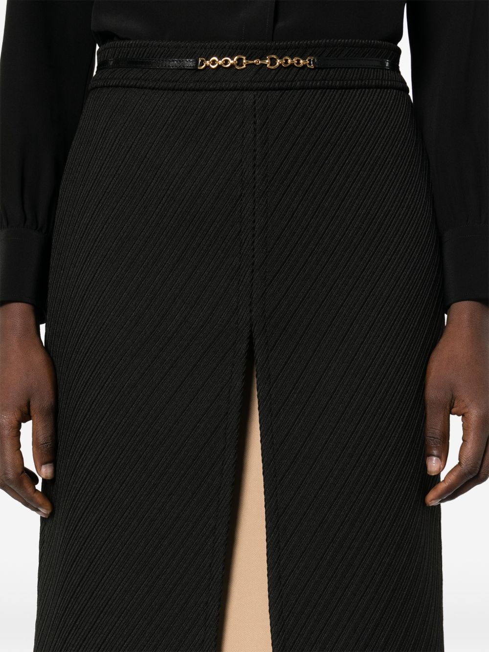 horsebit-chain midi dress - 5