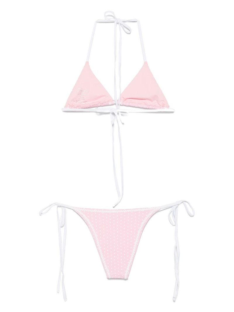 Frankies Bikinis polka dot-print bikini set outlook
