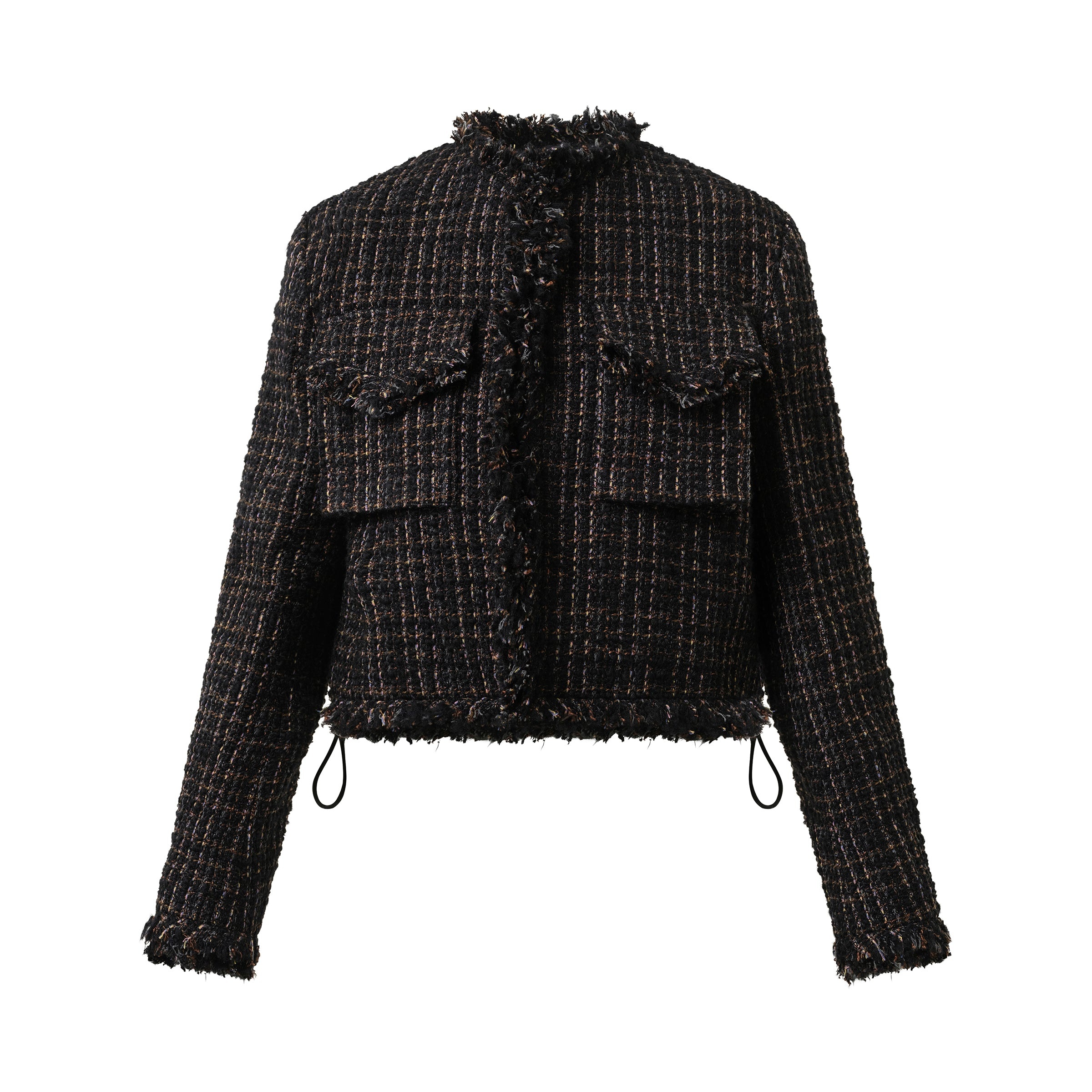 Tweed Jacket in Black/Brown - 2