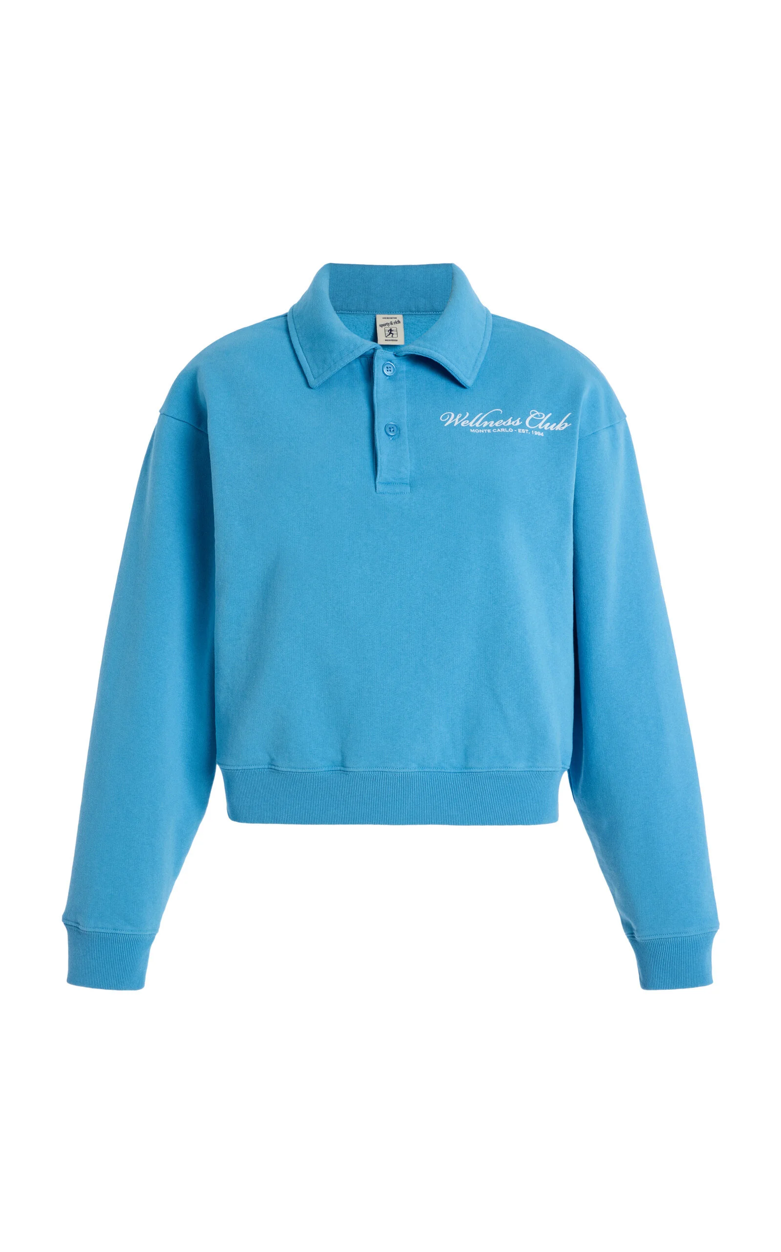 Wellness Club Cotton Polo Sweatshirt blue - 1