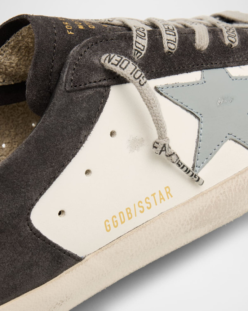 Men's Super-Star Leather and Suede Low-Top Sneakers 5