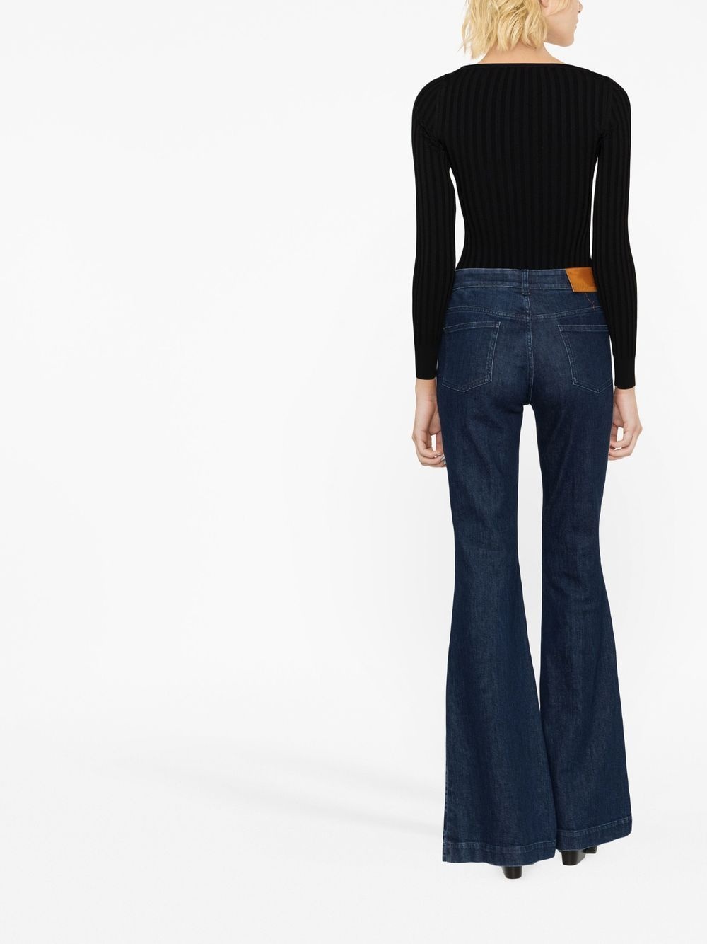 cut-out ribbed jumper - 4