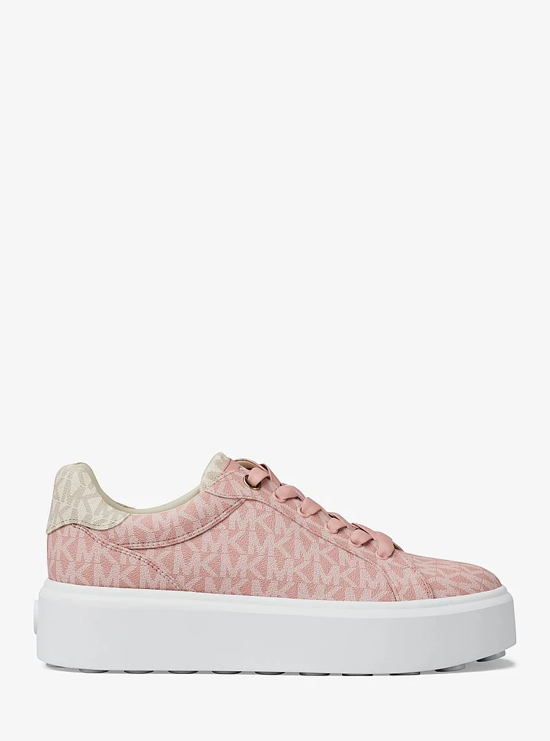 Romey Two-Tone Logo Platform Sneaker - 1