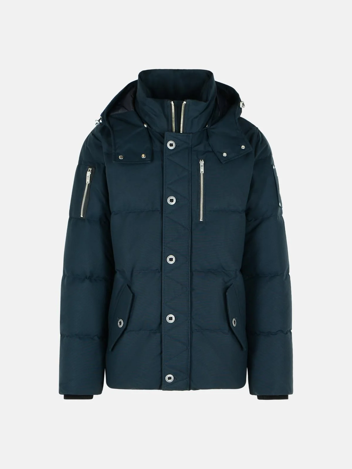 'ORIGINAL 3Q' NAVY COTTON BLEND DOWN JACKET - 1