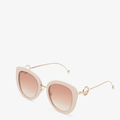 FENDI Pink acetate and metal sunglasses outlook