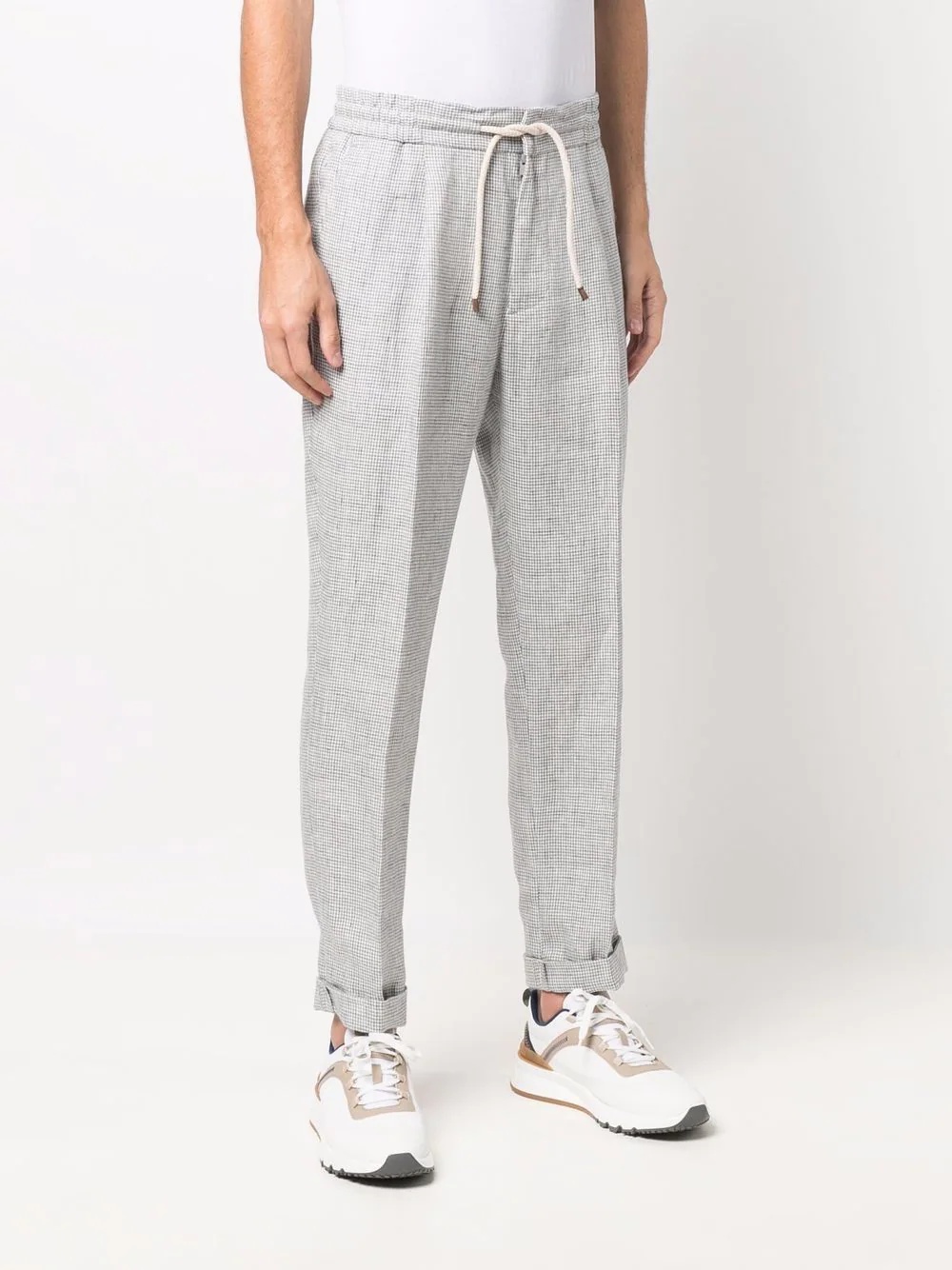 drawstring tailored trousers - 3