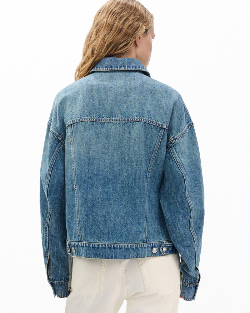 Ryan Denim Trucker Jacket Lightweight Rigid in York Spliced 6