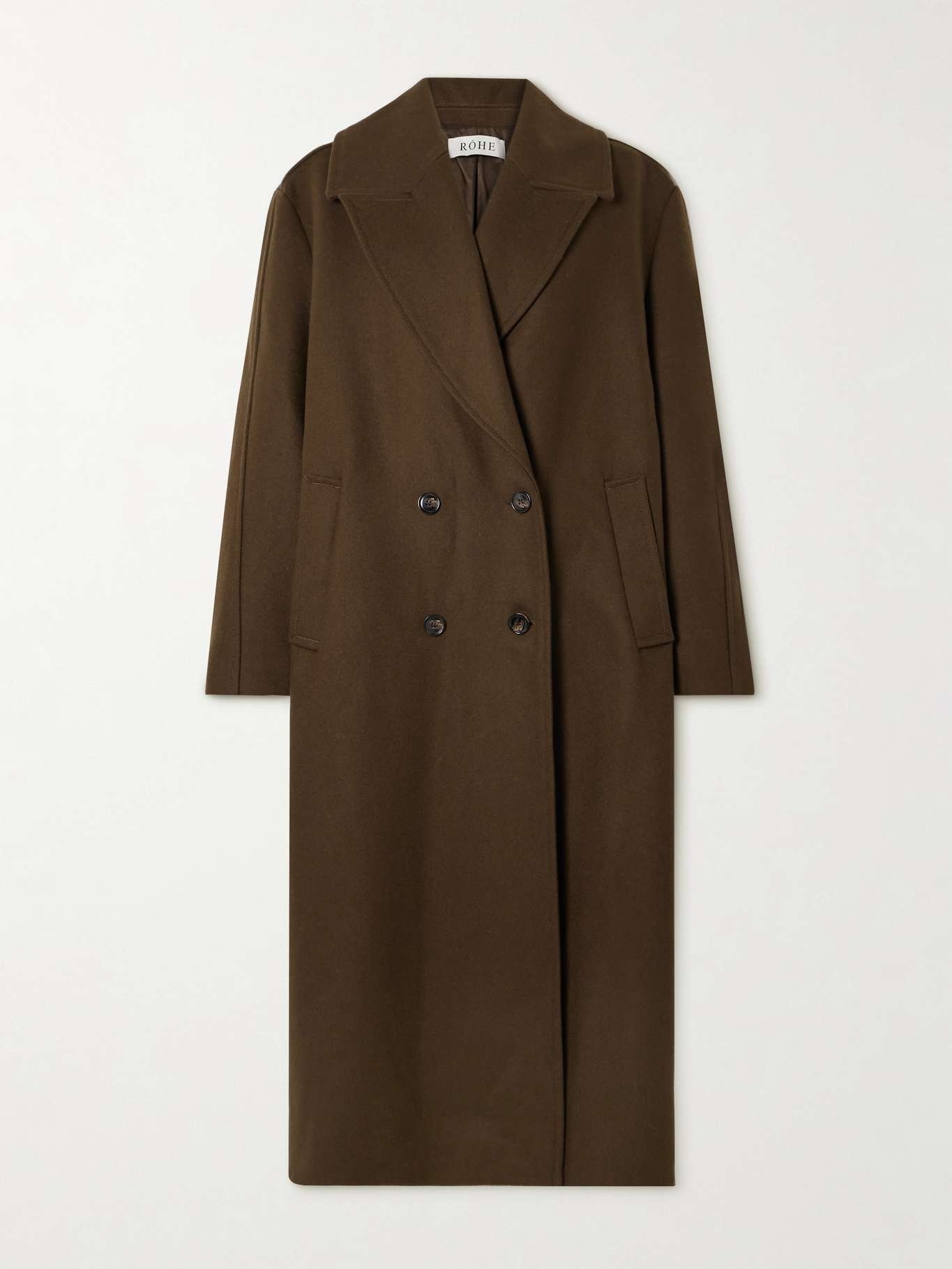ジャケット・アウター Double breasted oversized coat DoubleBreastedOversizeCoat_Bla