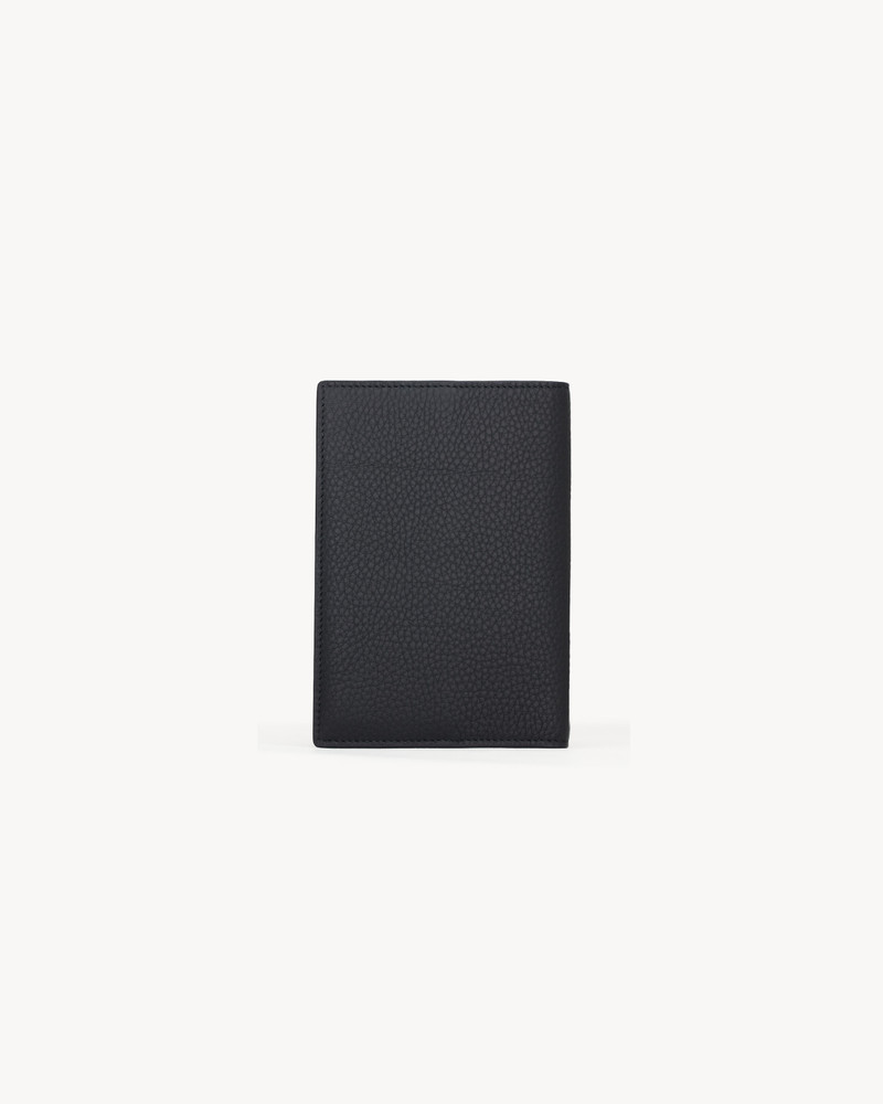 SAINT LAURENT TINY CASSANDRE PASSPORT CASE IN GRAINED LEATHER outlook