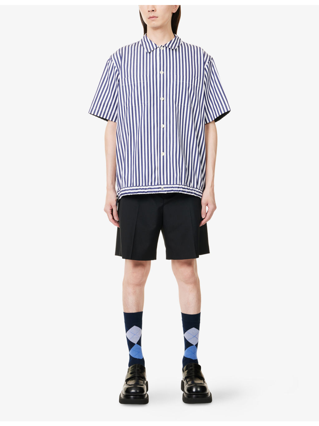 Belted Relaxed-Fit Woven Shorts - 2