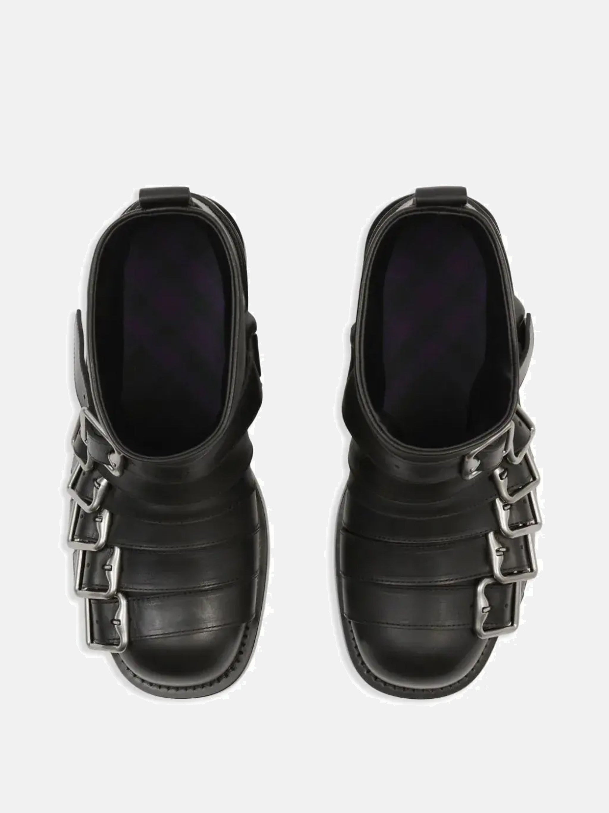 BURBERRY Women Leather Strap Boots - 4
