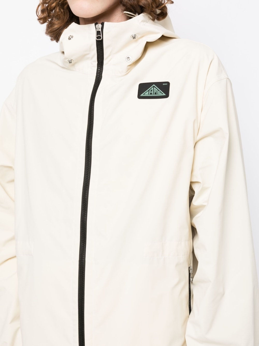 zip-up hooded parka - 6