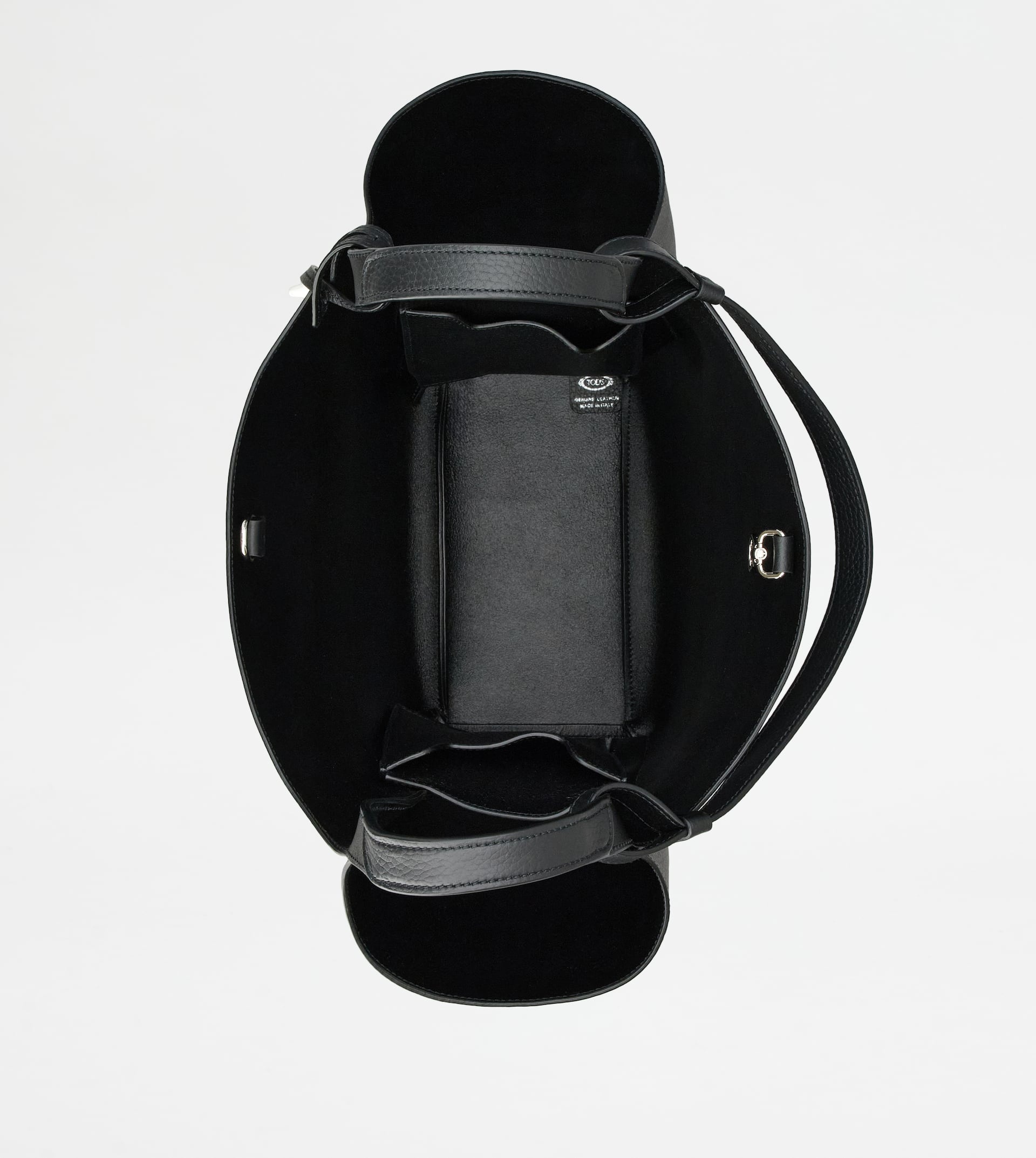 BUCKET BAG IN LEATHER MEDIUM - BLACK - 3