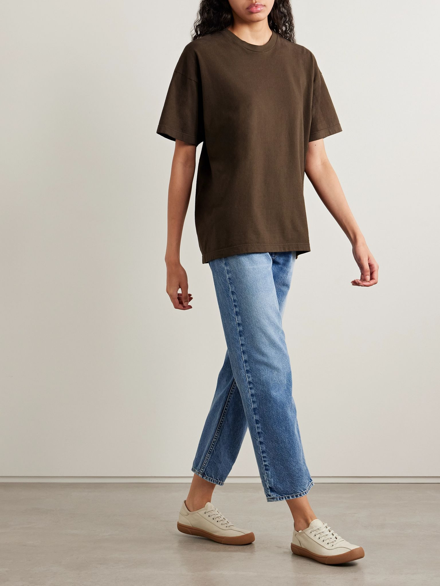 Lavinia cotton-jersey T-shirt Brown - 2