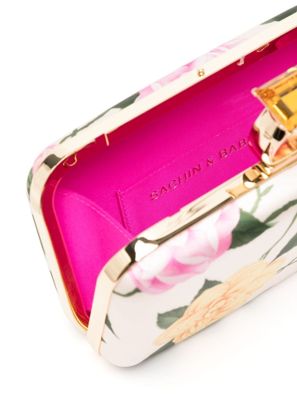 On The Rocks Lemonade Bouquet-print clutch bag - 5