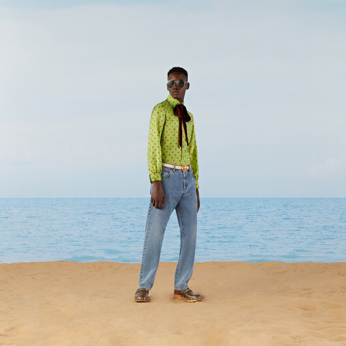 Denim pant with embroidery - 2