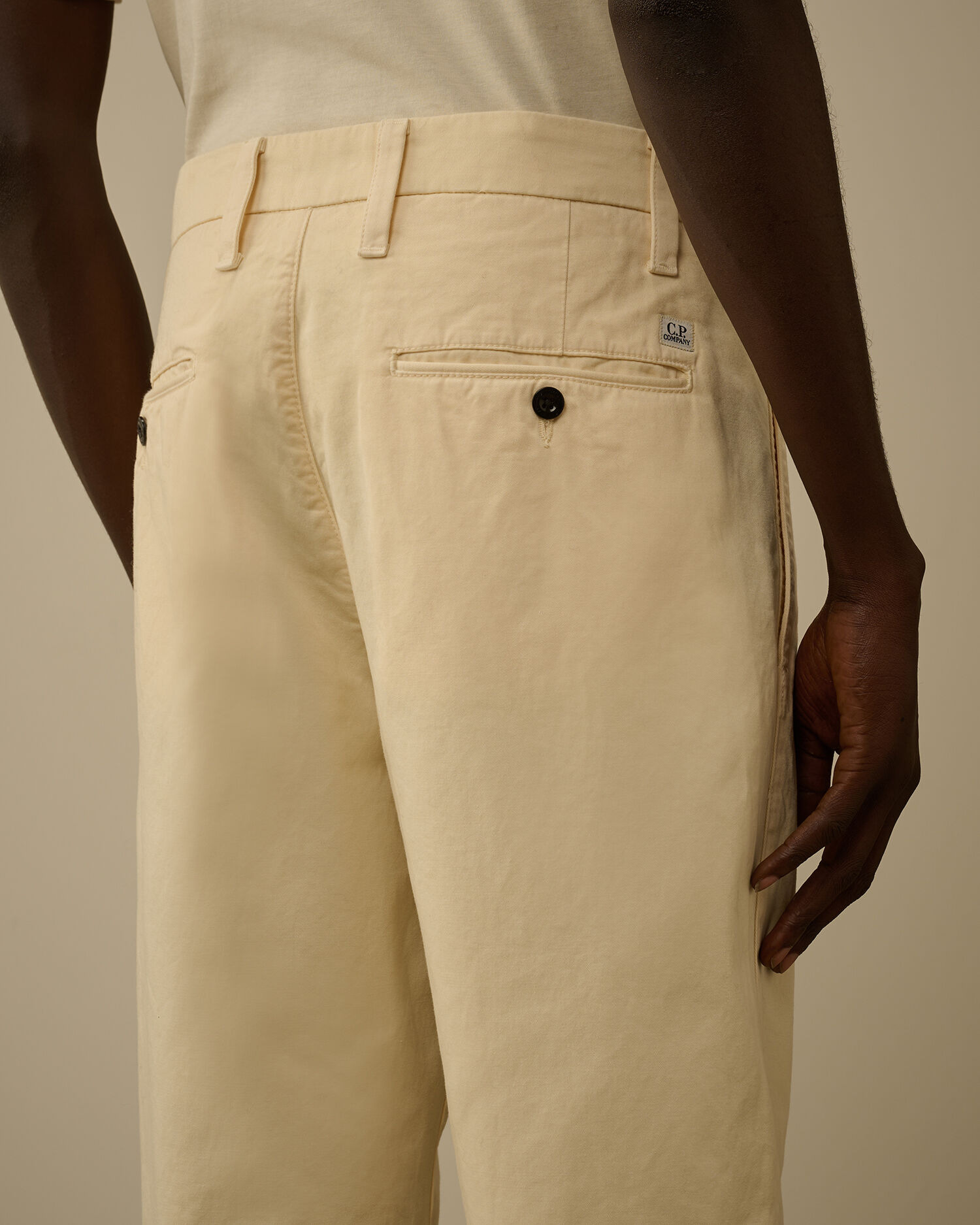 Cotton Gabardine Loose Chino Pants - 6