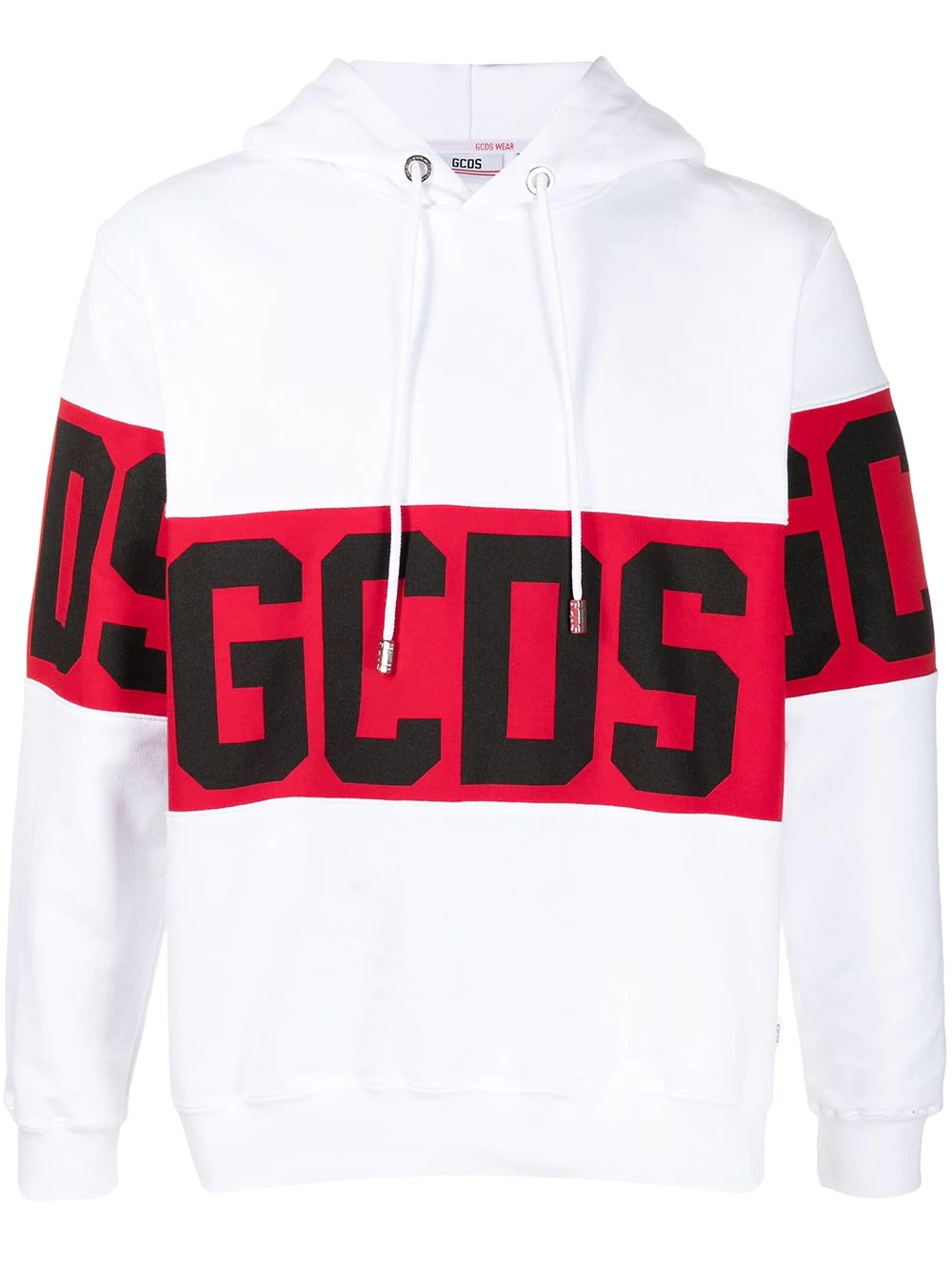 logo print hoodie - 1