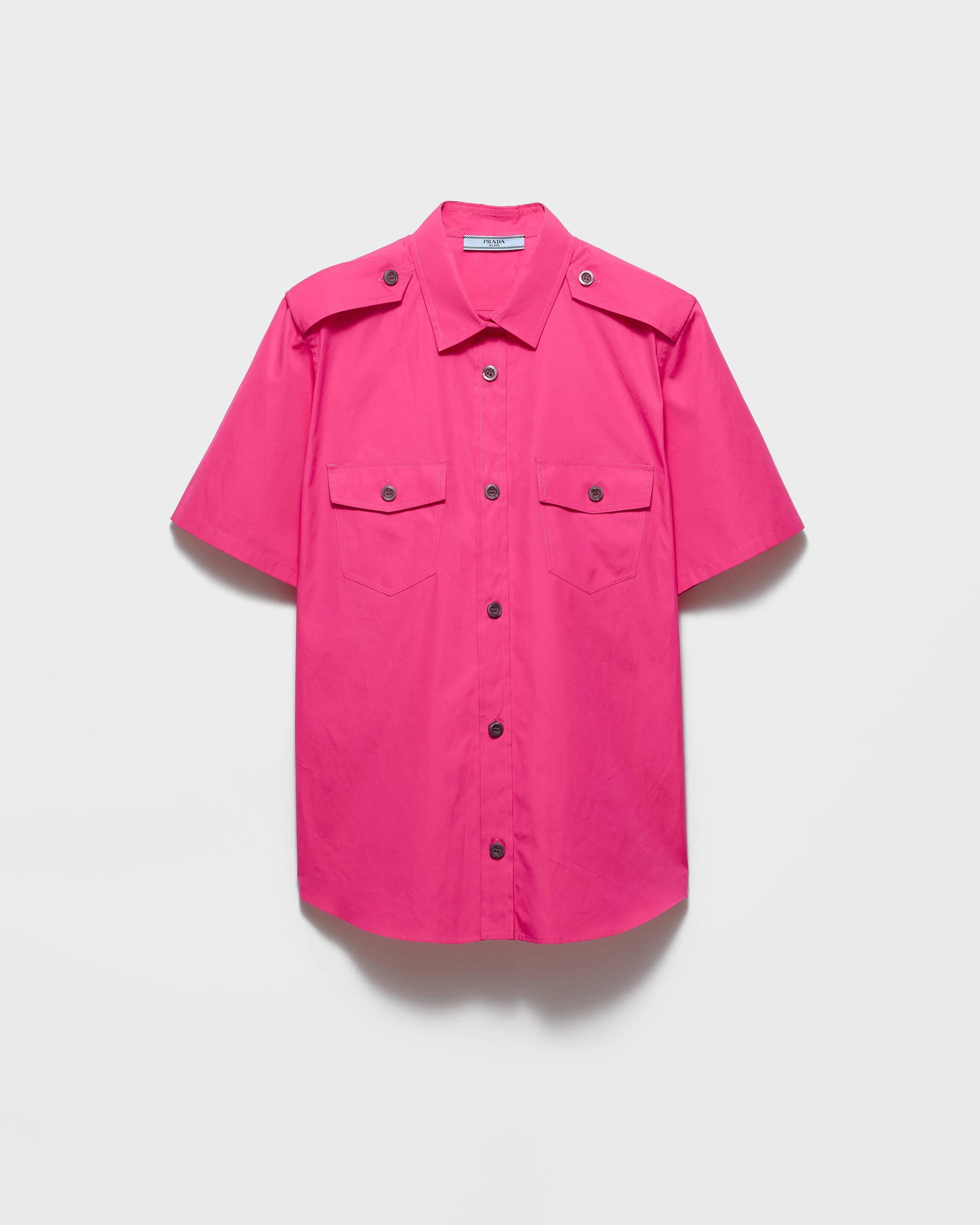 Cotton poplin shirt - 1