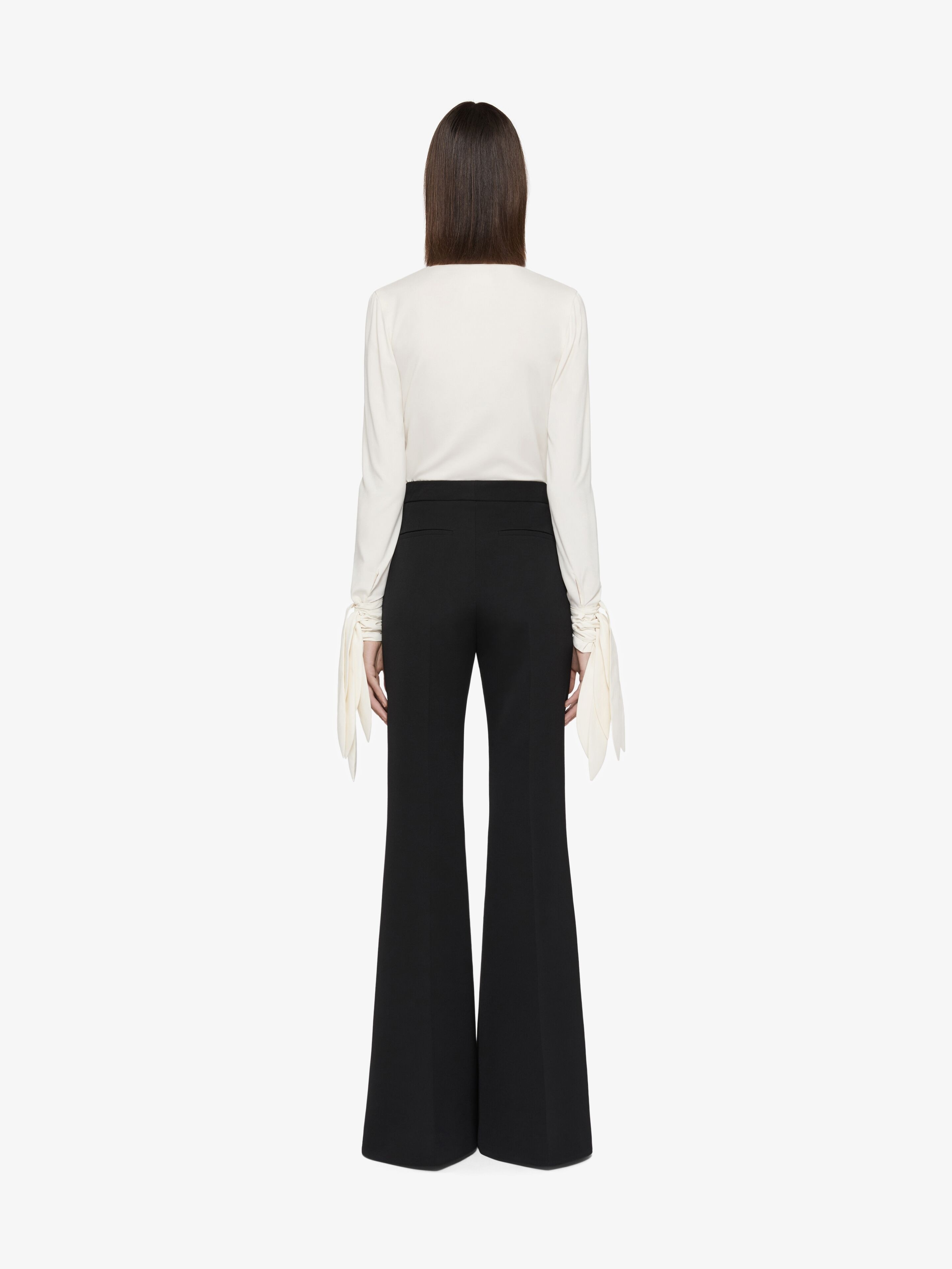 FLARE TAILORED PANTS IN WOOL - 3
