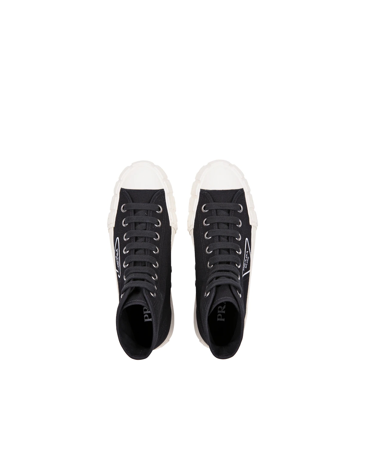 Cotton canvas high-top sneakers - 2