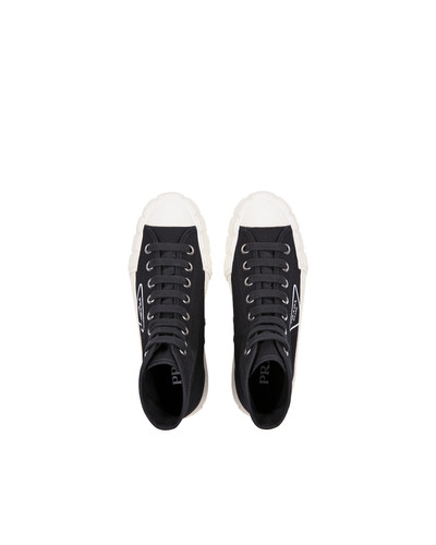 Prada Cotton canvas high-top sneakers outlook