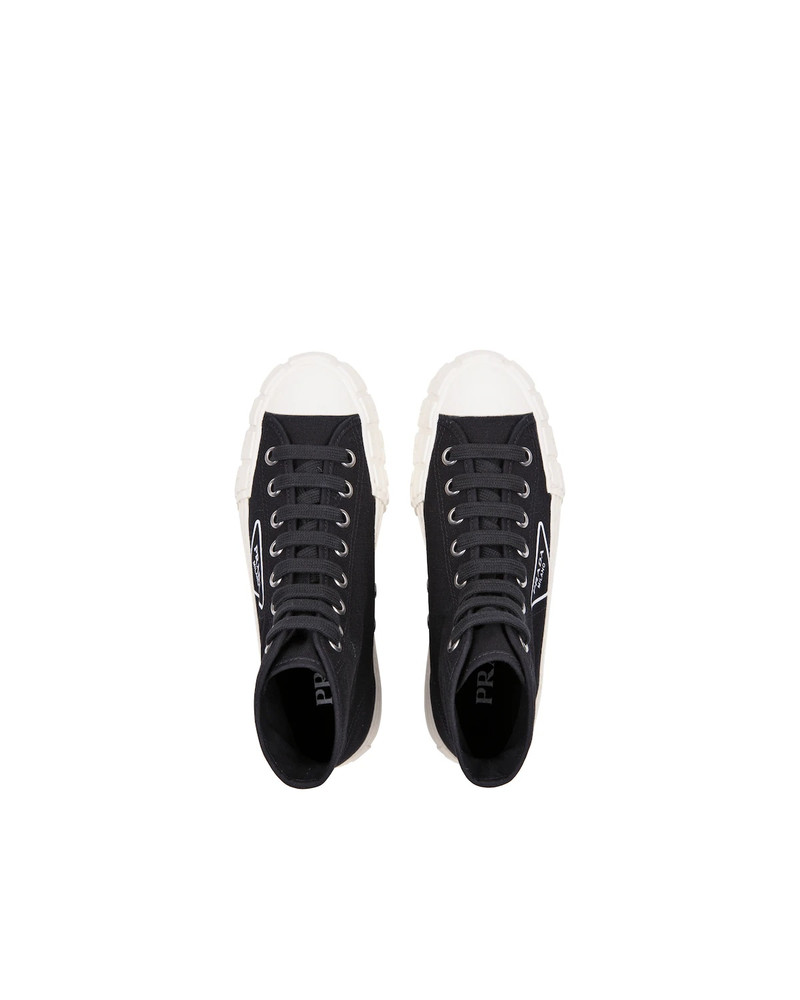 Prada Cotton canvas high-top sneakers outlook