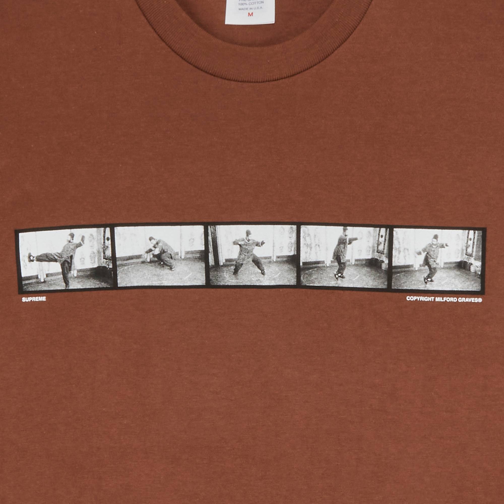 Supreme Milford Graves Tee 'Brown' - 3