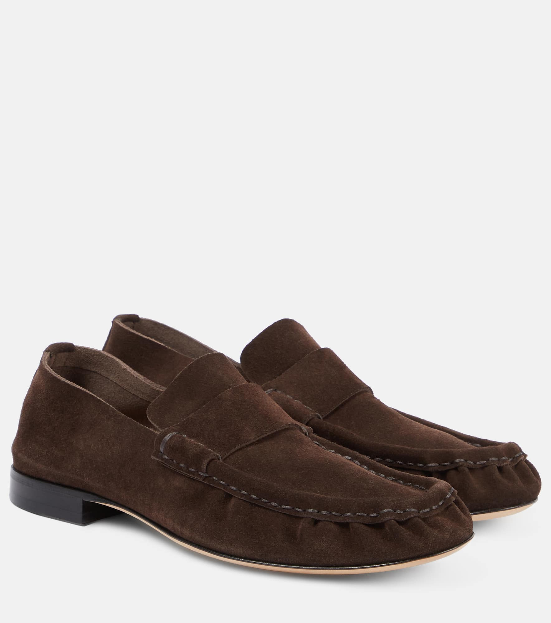 Suede penny loafers - 1