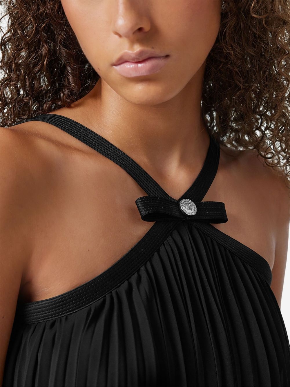 bow-detailing midi dress - 5