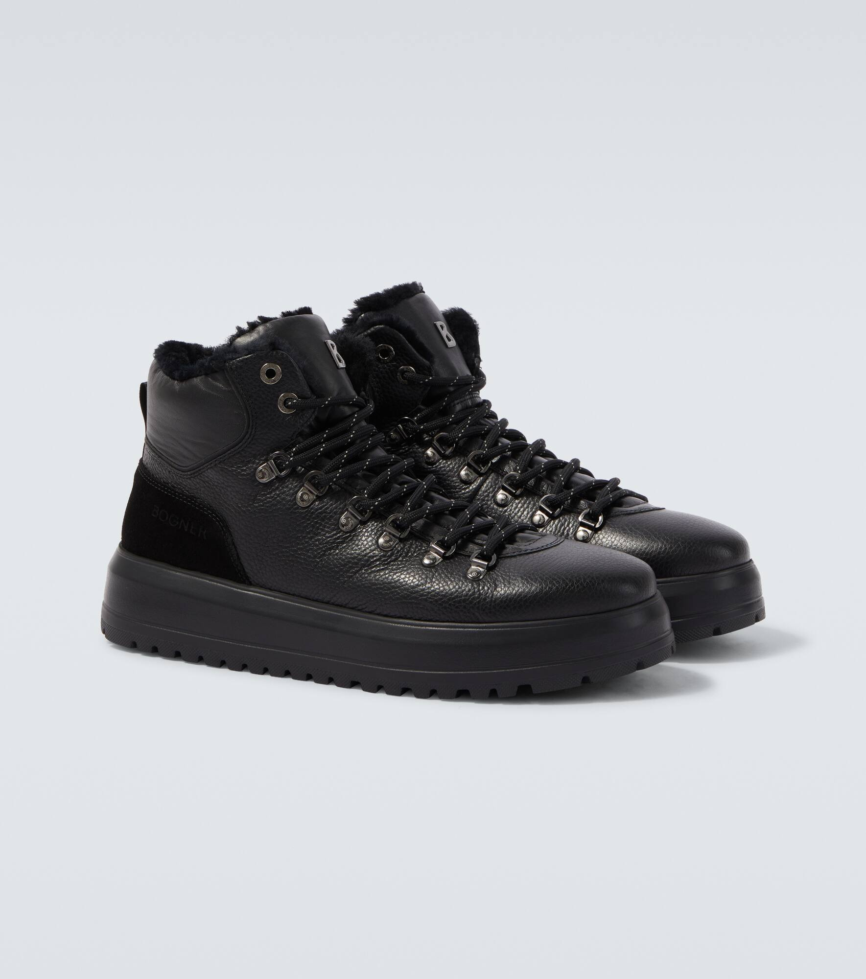 Antwerp leather high-top sneakers - 5