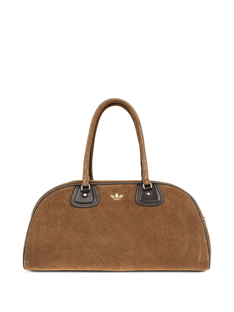 Wales Bonner perforated suede handbag 1