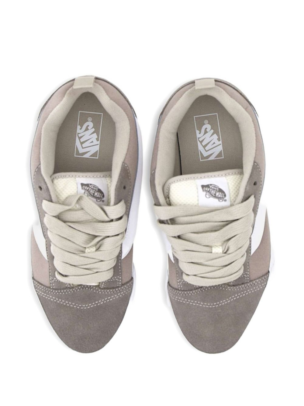 suede leather side stripe sneakers - 4