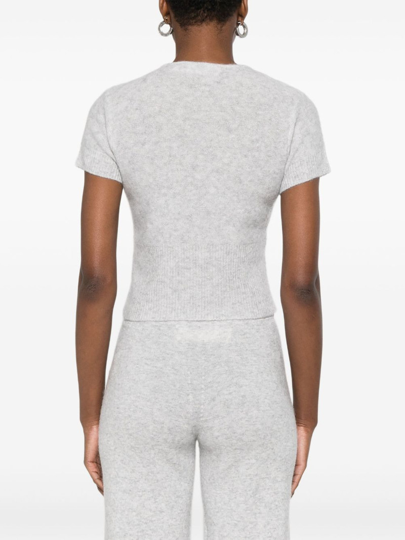 zip-up knitted T-shirt 4