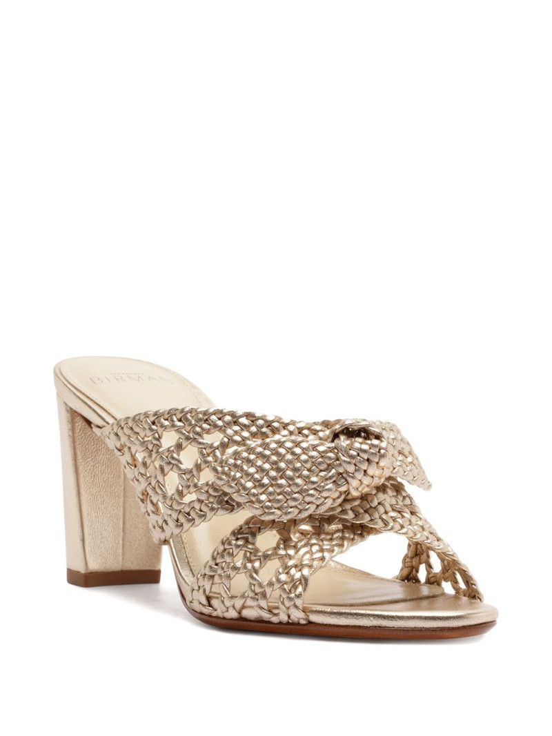 ALEXANDRE BIRMAN Belinda woven knot mules outlook