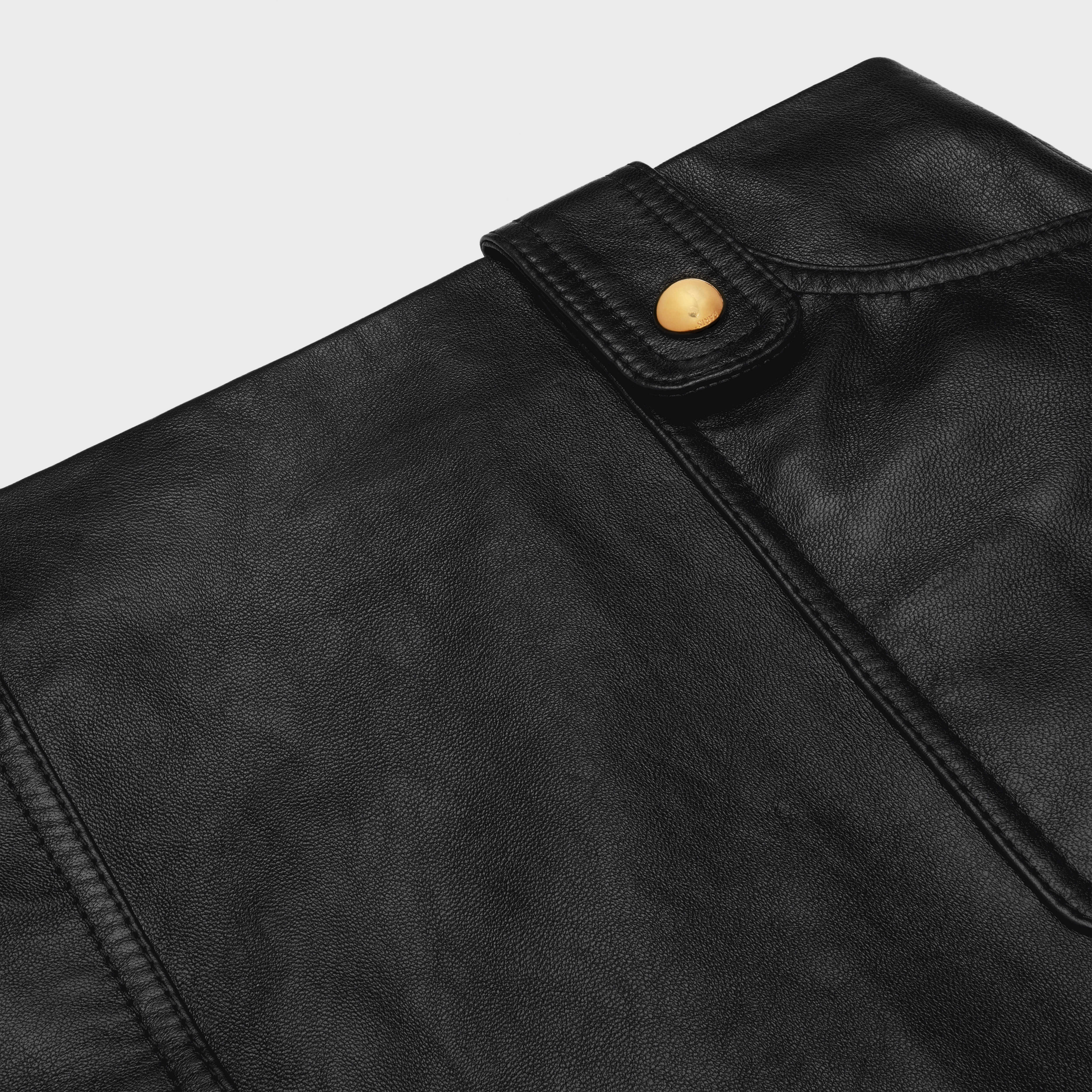 Mini skirt in soft lambskin - 3