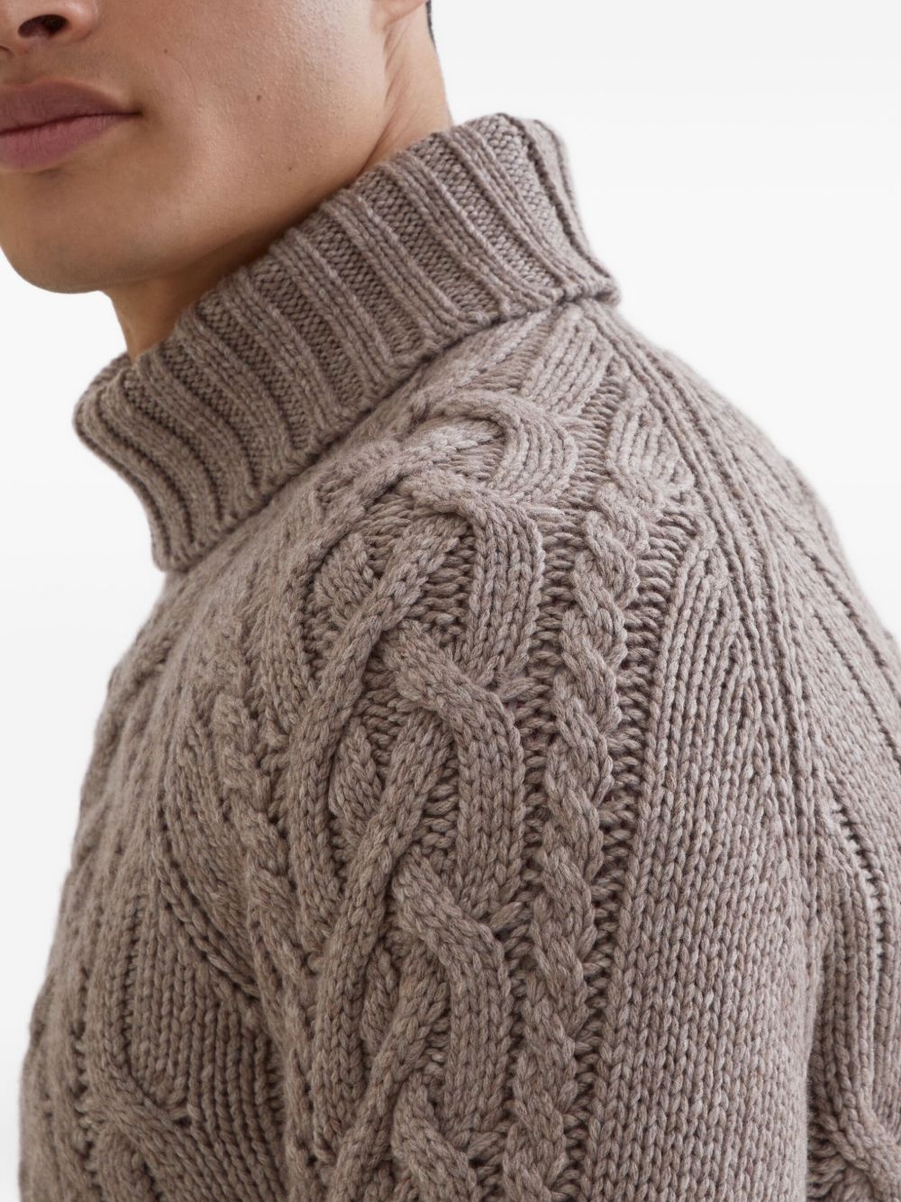 cable-knit sweater - 5