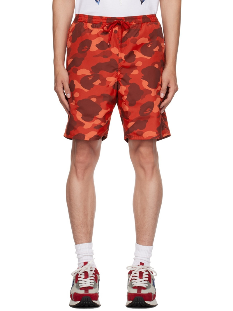 빨간 Camo Shark Reversible 반바지 - 1