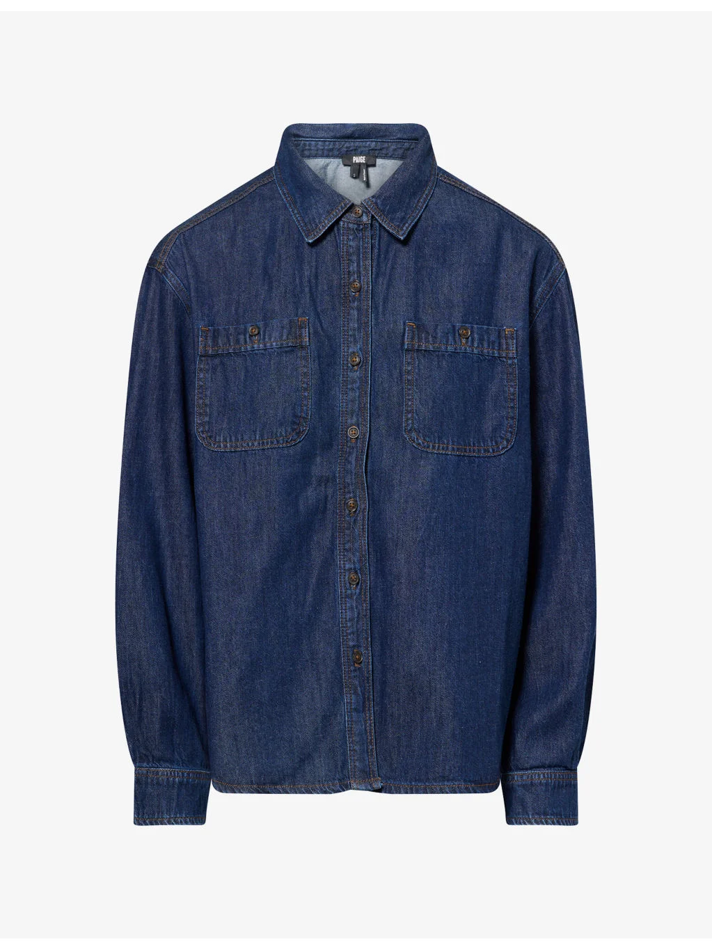 Arden Patch-Pocket Denim Shirt - 1