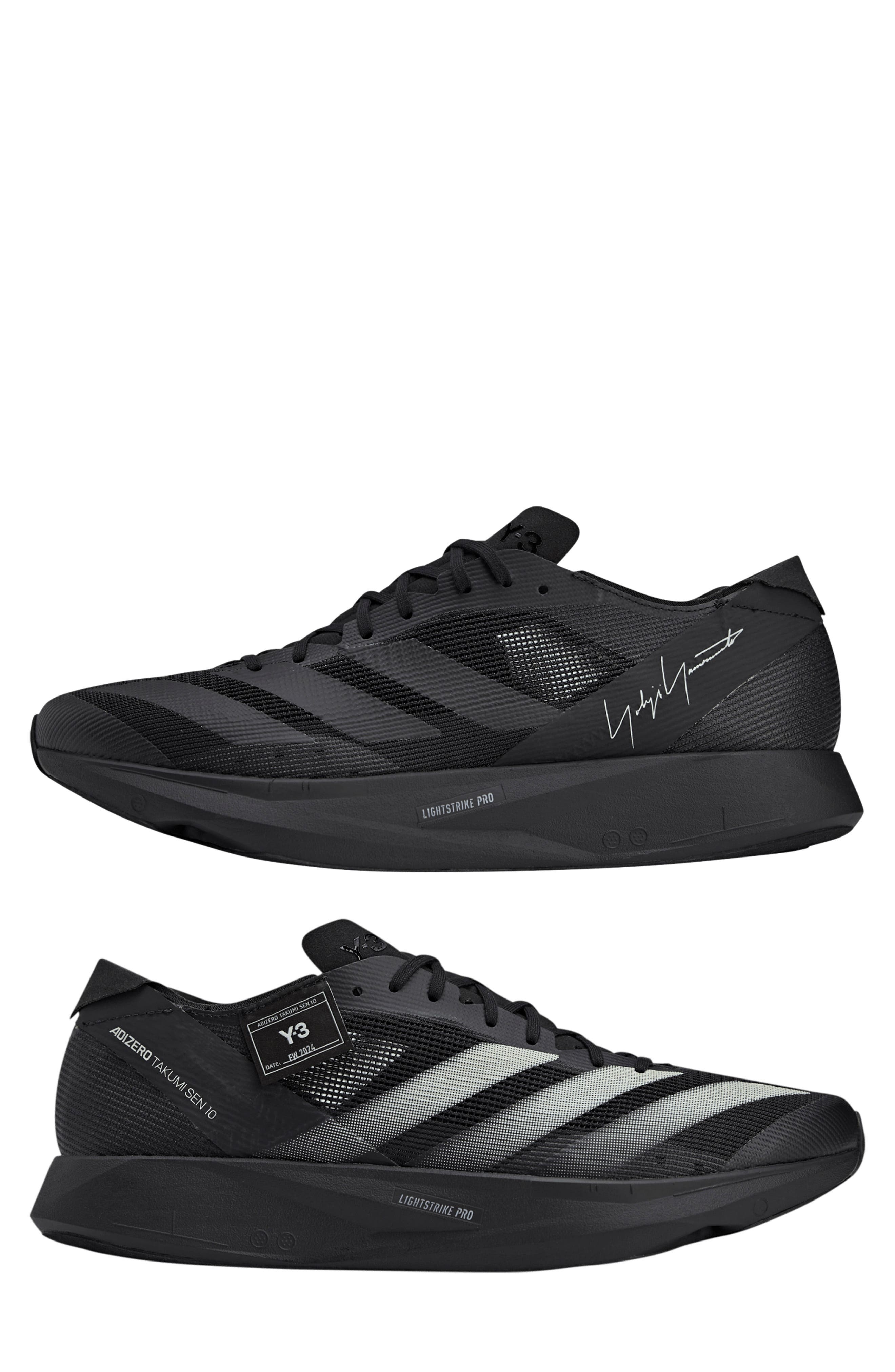 Y-3 Takumi Sen 10 Sneaker in Black/Black/Off White at Nordstrom - 9