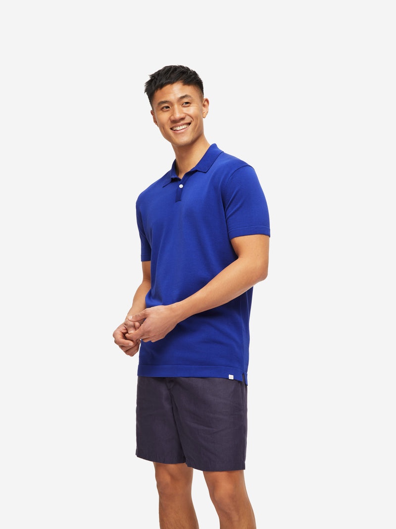 Men's Polo Shirt Jacob Sea Island Cotton Blue - 5