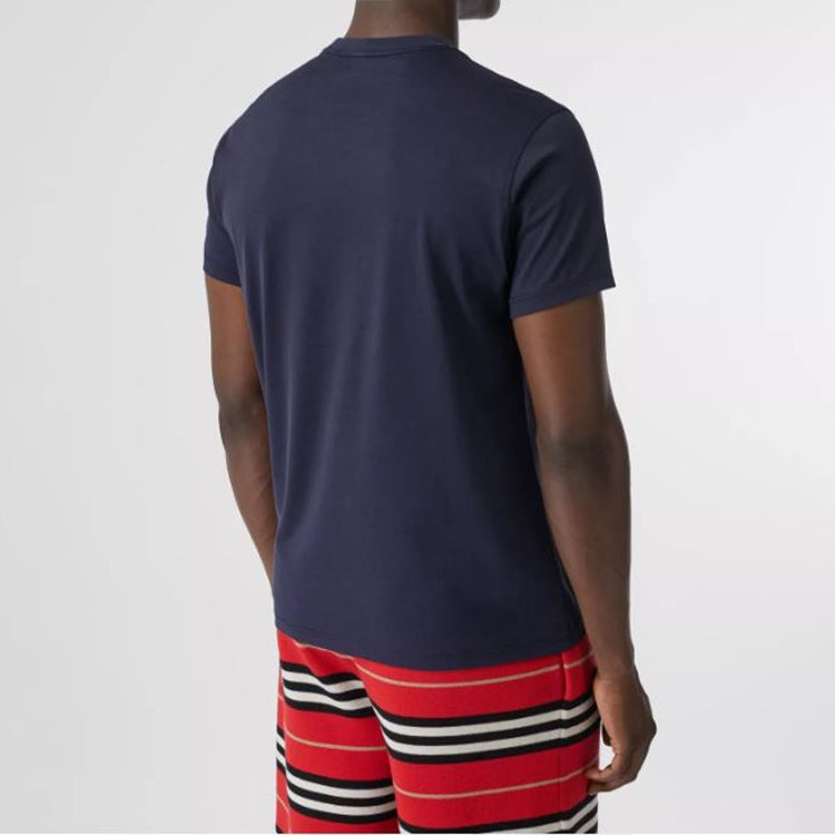 Burberry Monogram Motif Pattern Cotton Male Blue 80140221 - 4