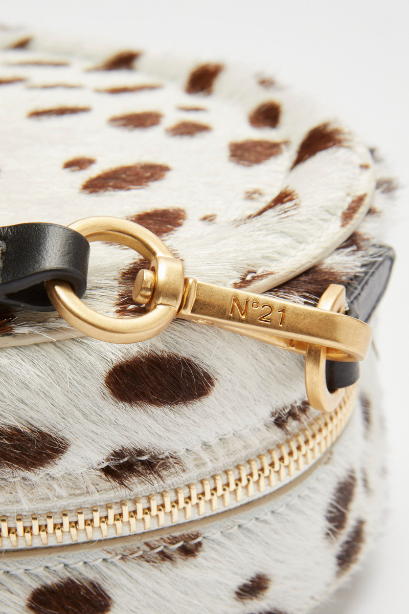 TAMBURELLO SHOULDER BAG WITH ANIMALIER EFFECT 4