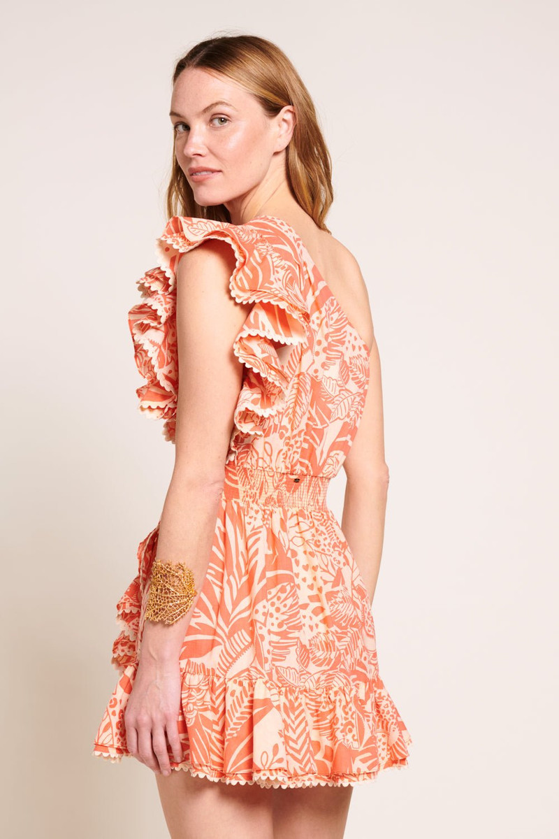 Mini Dress Corinne - Orange Toucan 4