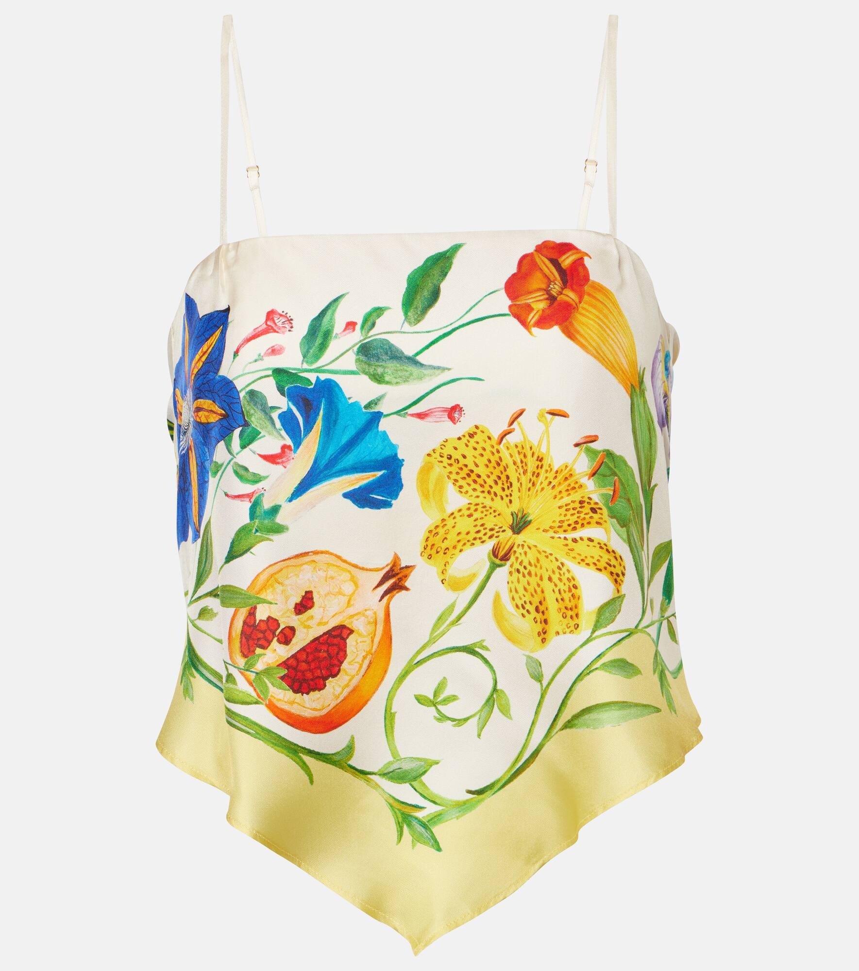 Casa floral silk top - 1
