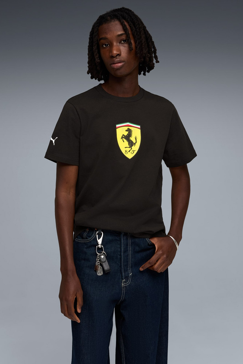 PUMA Scuderia Ferrari Men's Colored Shield Tee outlook